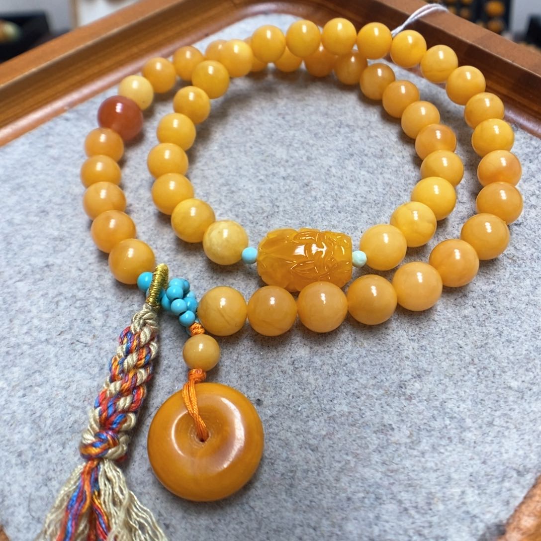 蜜蜡手串未镶嵌蜜蜡