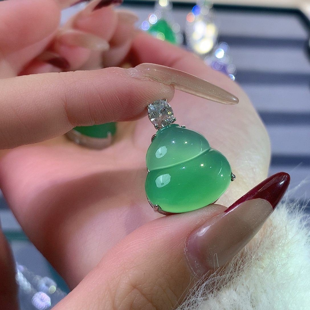 玛瑙/玉髓颈饰银S925镶嵌南****0