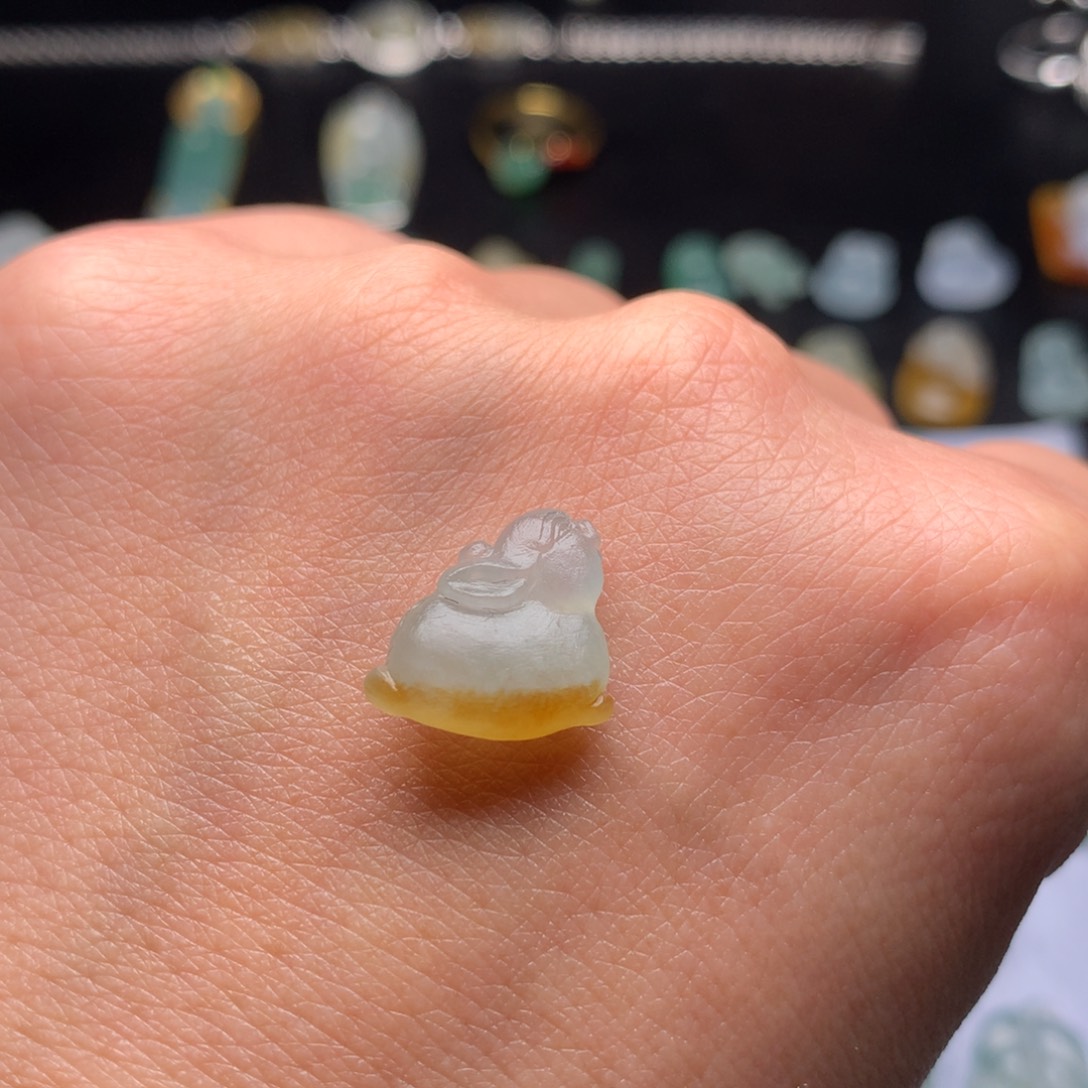 静***)定制翡翠未镶嵌猪