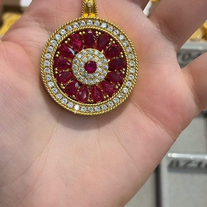 铜合金8703强保色发 1 个壹笔壹吊坠