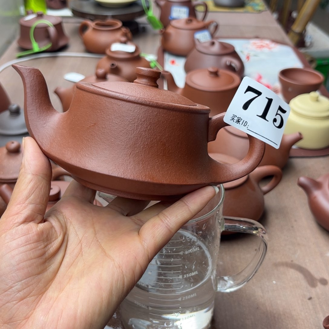 紫砂茶壶降坡泥半手240cc