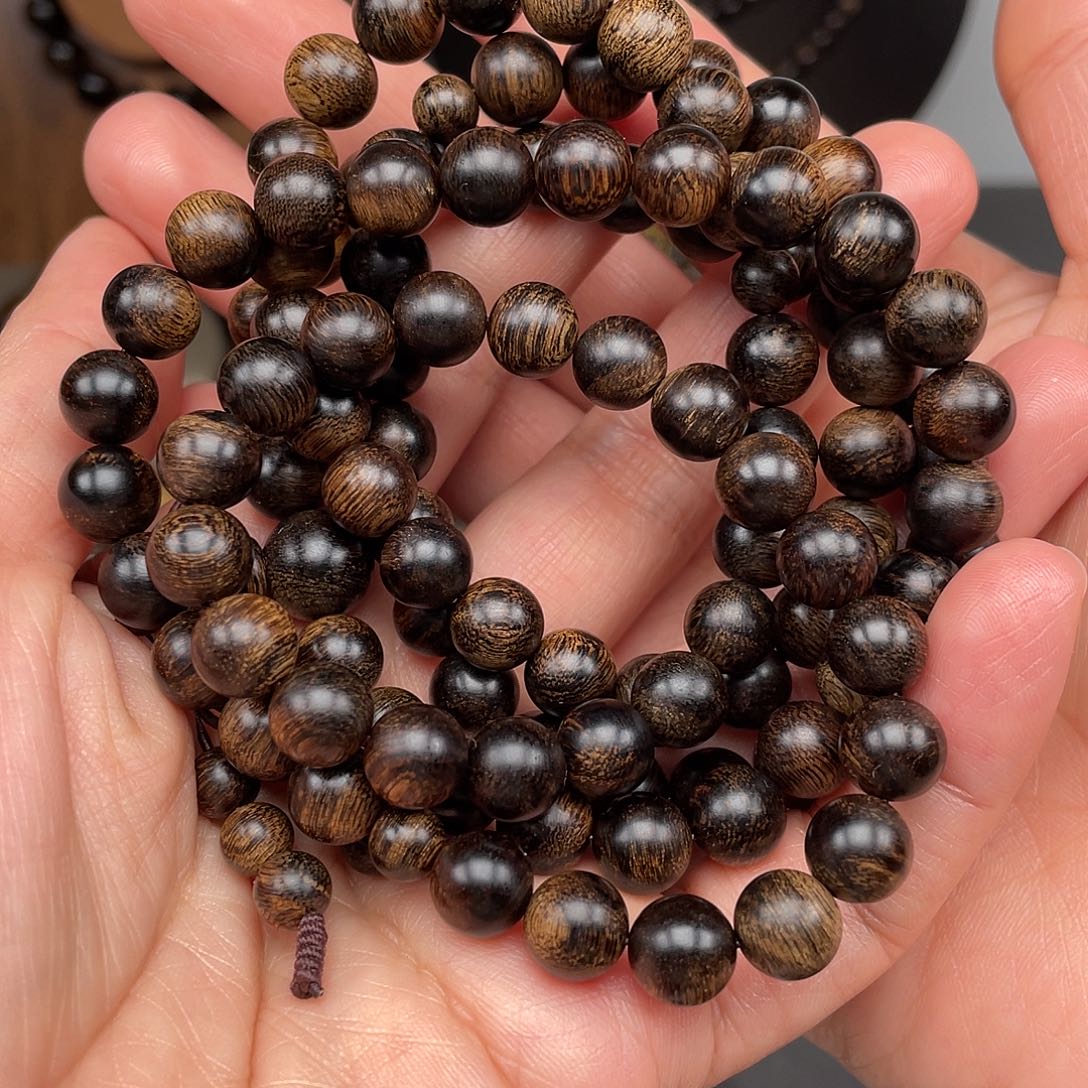 沉香手串用****7越南芽庄白棋0.8瘤吧