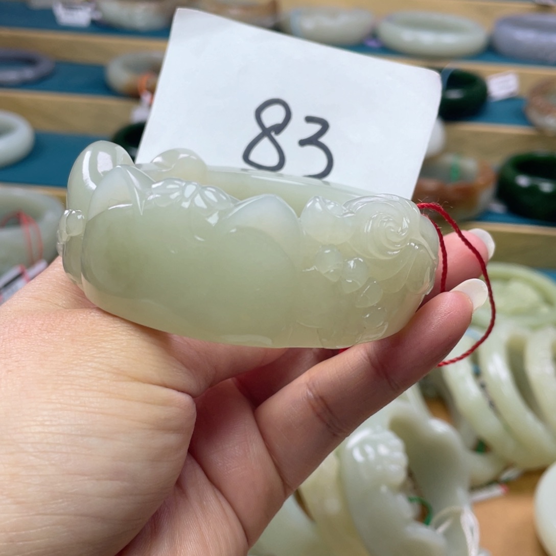 未镶嵌手镯和田玉圈口57