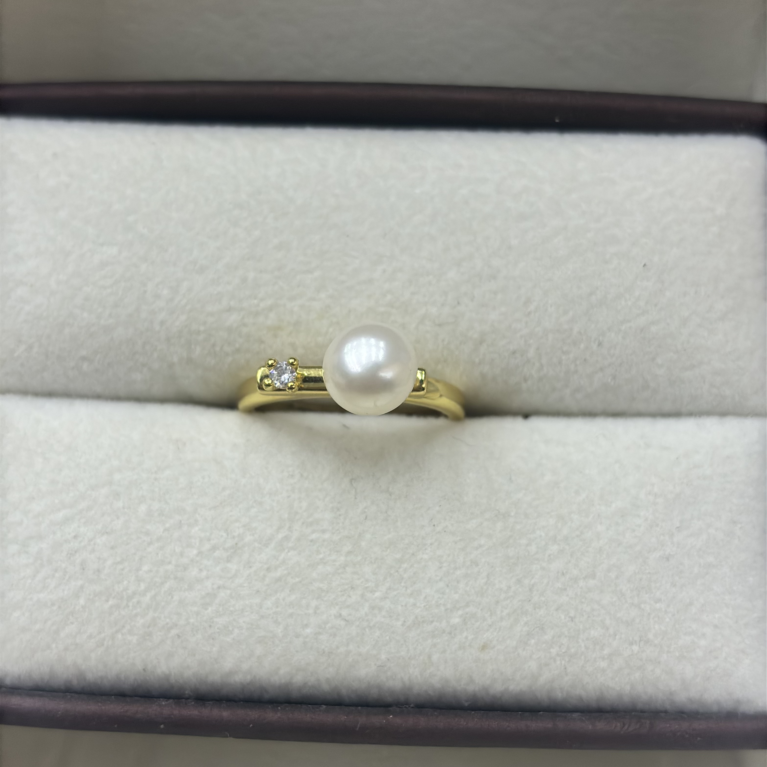 192-平衡木珍珠戒指