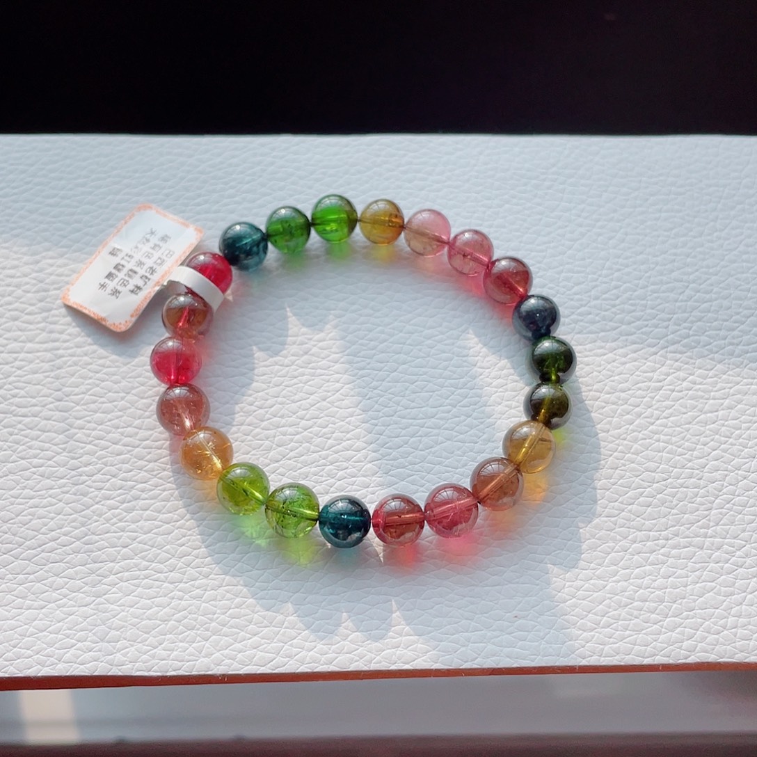 碧玺手链未镶嵌8.9mm左右