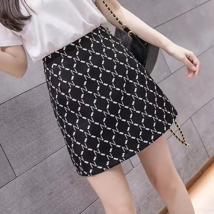 新款字母N显瘦半身裙短裙A282