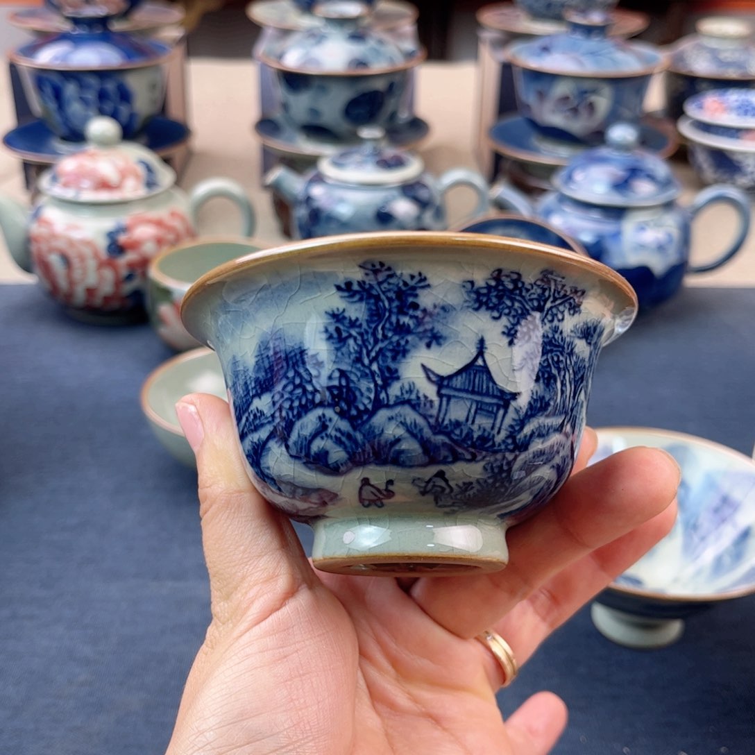 杯景德镇手绘手工茶具