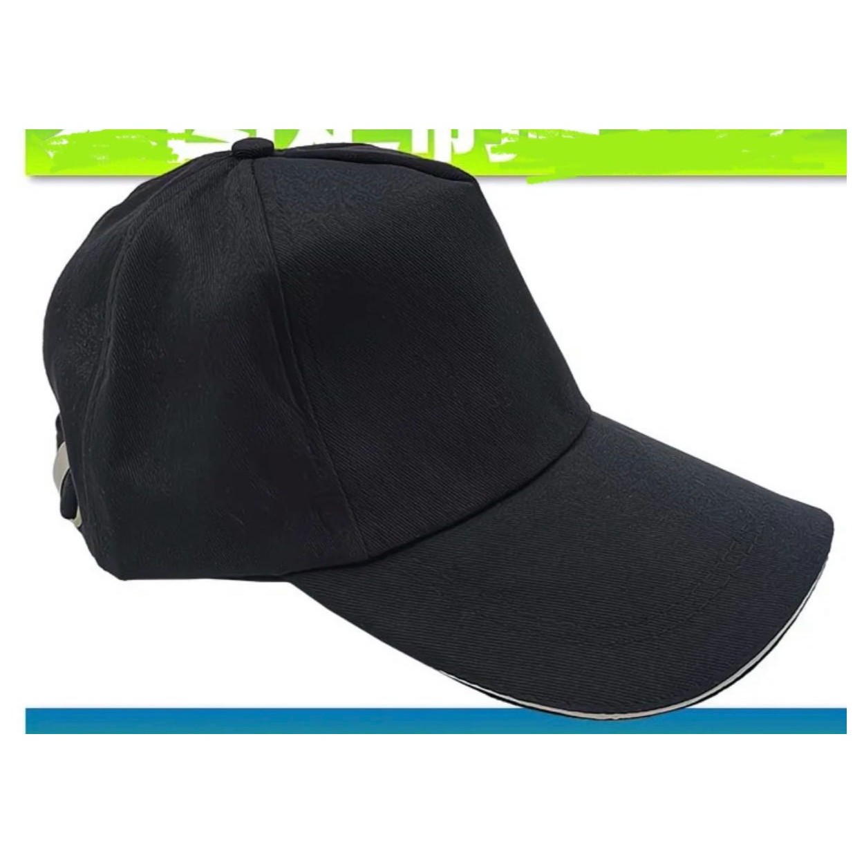 鸭舌帽棒球帽帽子男女韩版鸭舌帽透气黑色欧若动感风