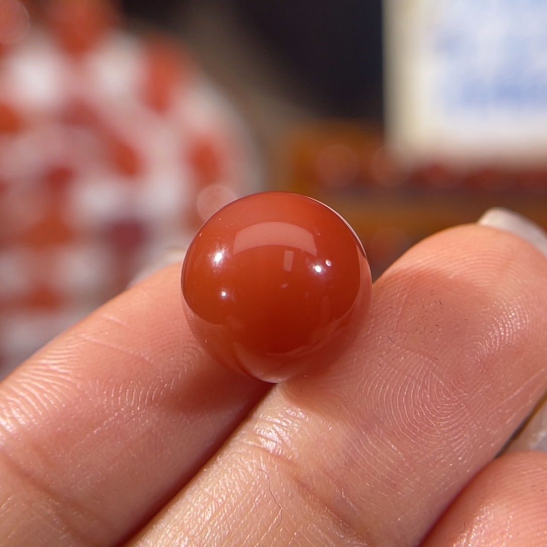 南红玛瑙未镶嵌圆珠11.7mm 不退换