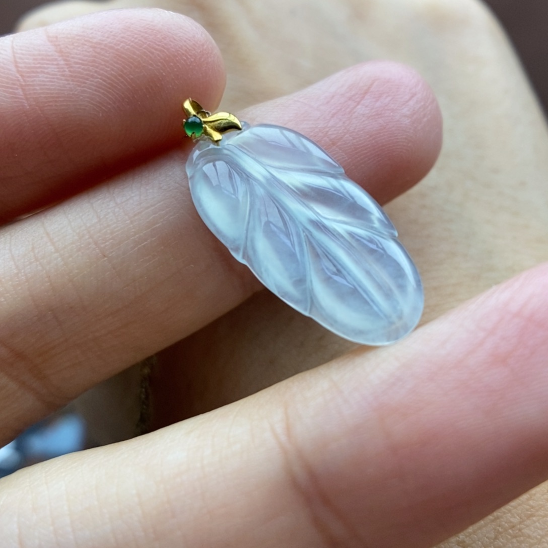 【闪购商品】颈饰18K金镶嵌翡翠6