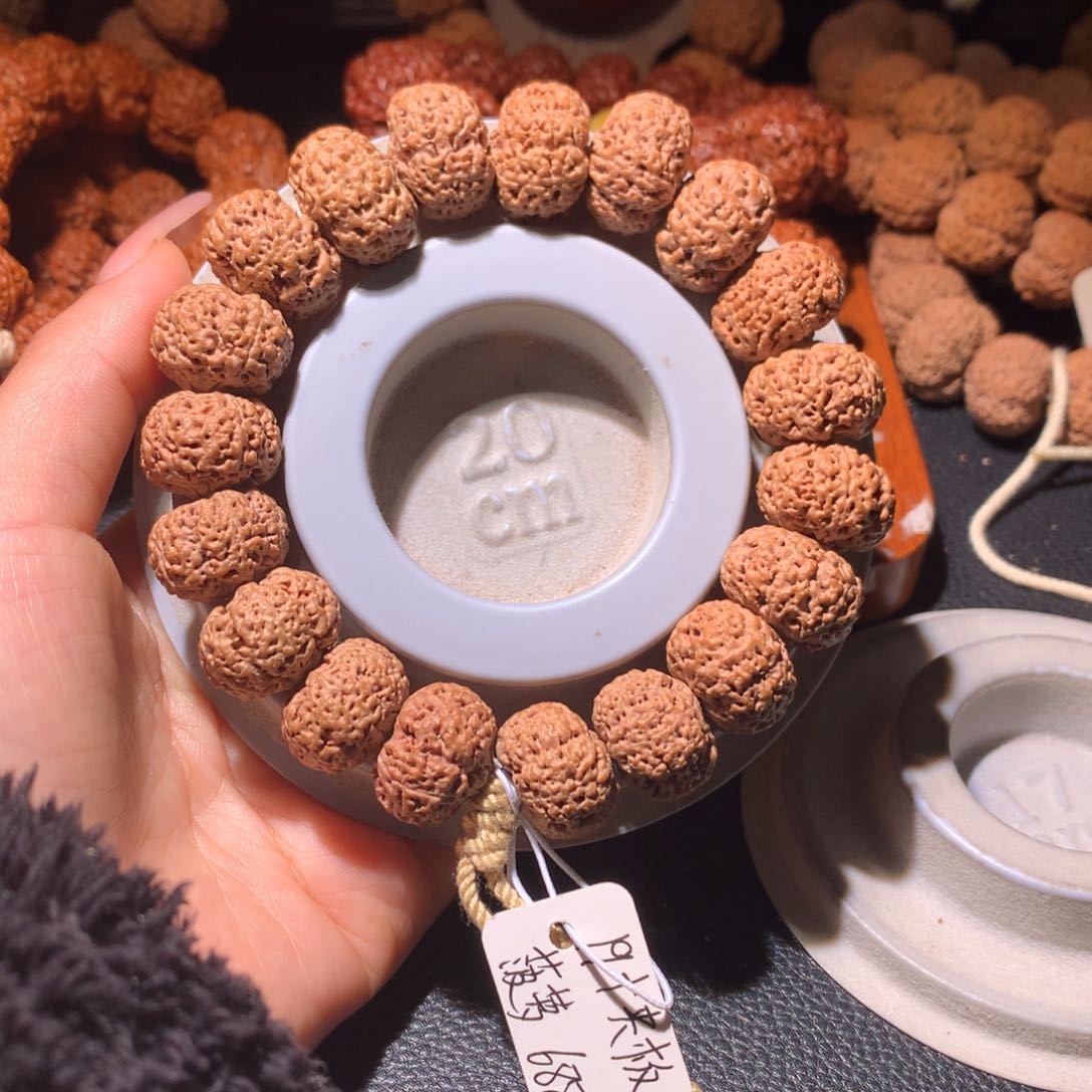 金刚菩提手串19+夹板菠萝蜜