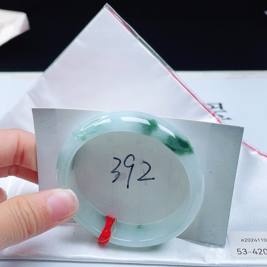 未镶嵌手镯翡翠53+正圈