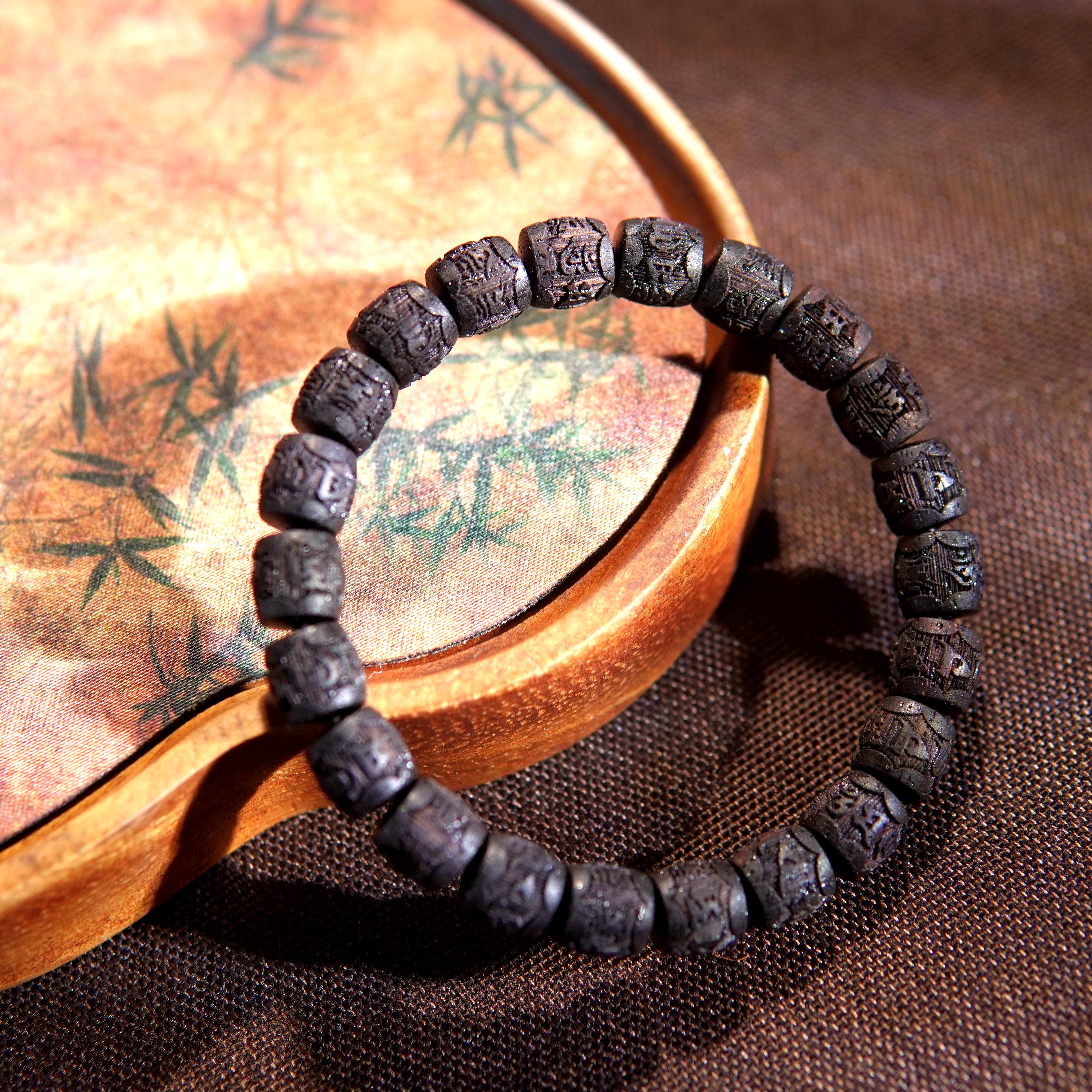 海南降真手串-桶珠 单圈-规格0.8-不参与积分