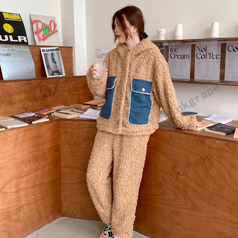 双层绒 女士冬季绒款轻奢家居服套装双层绒  小饭专属综合链接