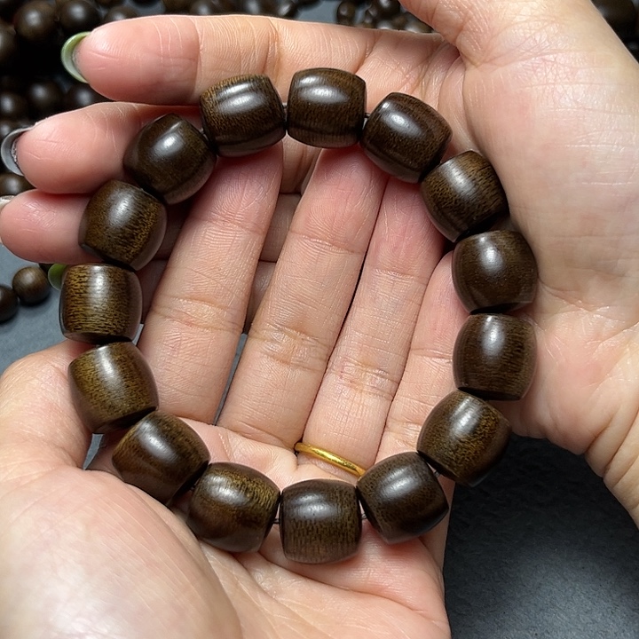 手串沉香夜*白棋玉化