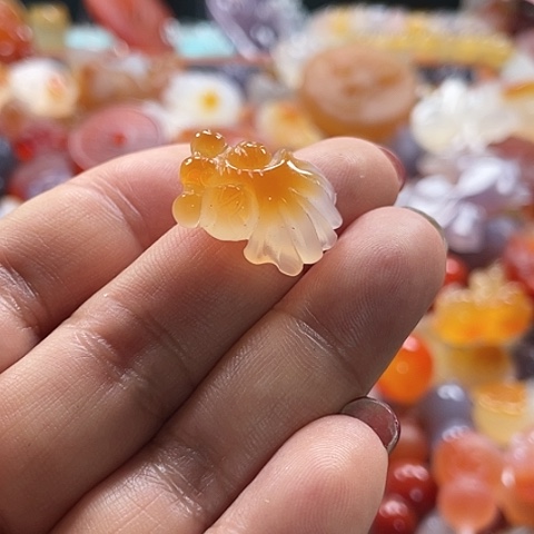 未镶嵌颈饰玛瑙/玉髓紫****L