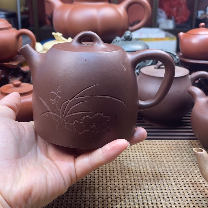 茶壶紫砂紫泥半手工制作