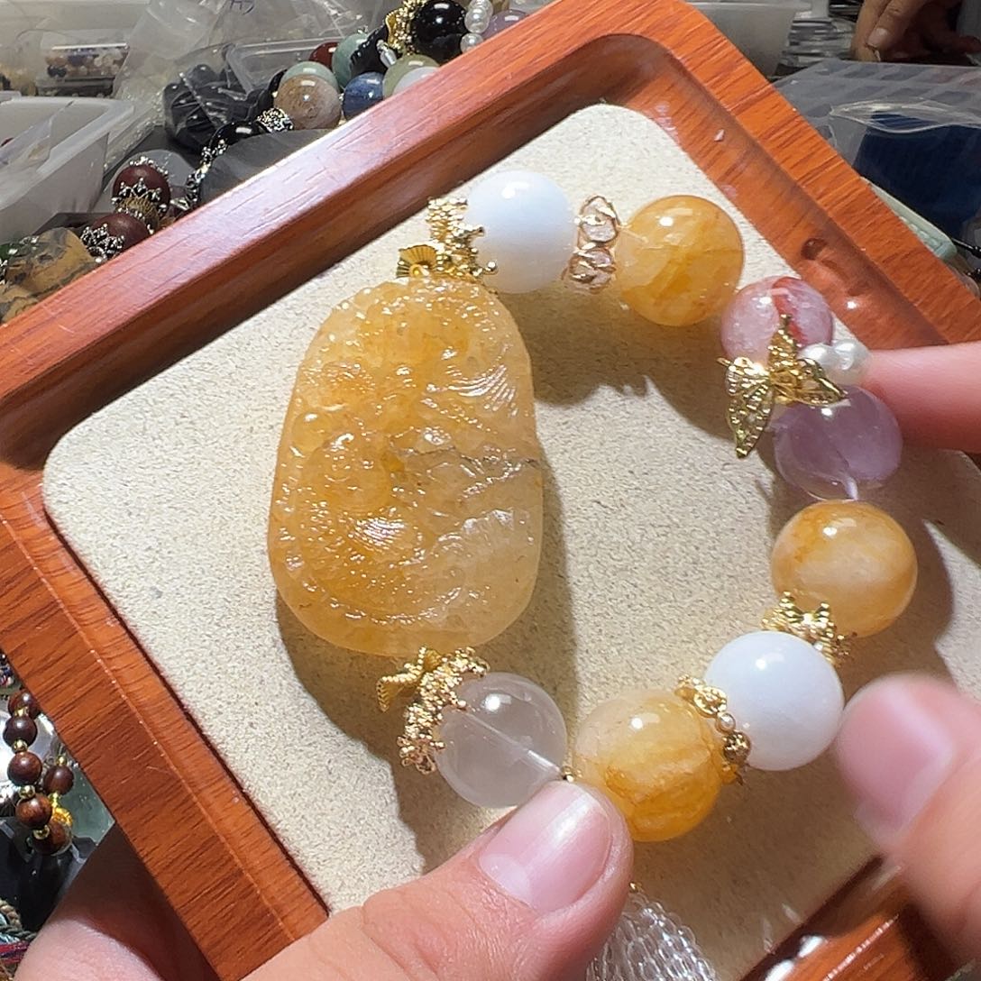 水晶未镶嵌手链水晶手链