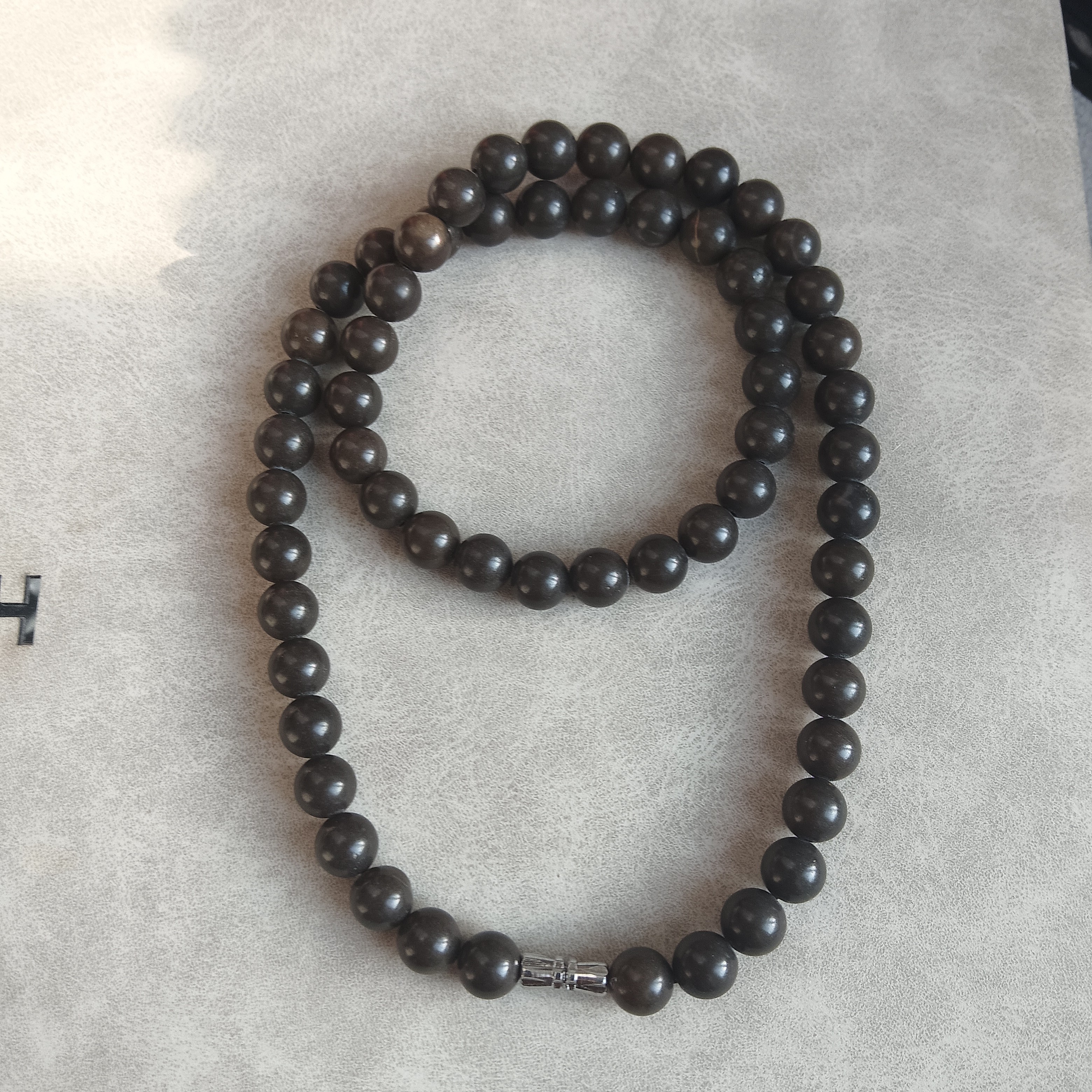 手链 泗水康益砭石玉化卡八颈链