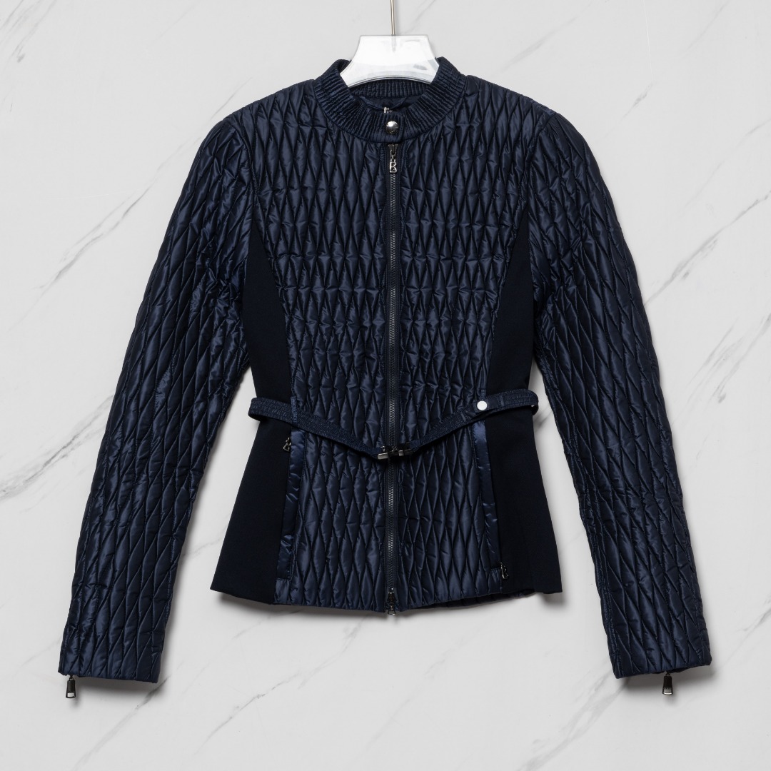 全新未使用  奢华滑雪品牌Bogner女士修身拼接棉服bngu00026