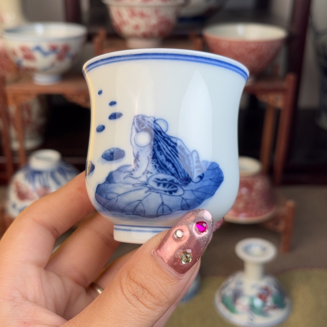 瓷片景德镇毛仔柴窑主人杯