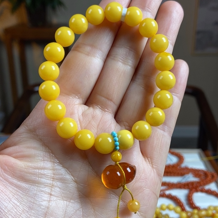 琥珀手链未镶嵌蜜蜡手串9