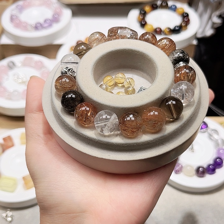 水晶手链未镶嵌天然水晶