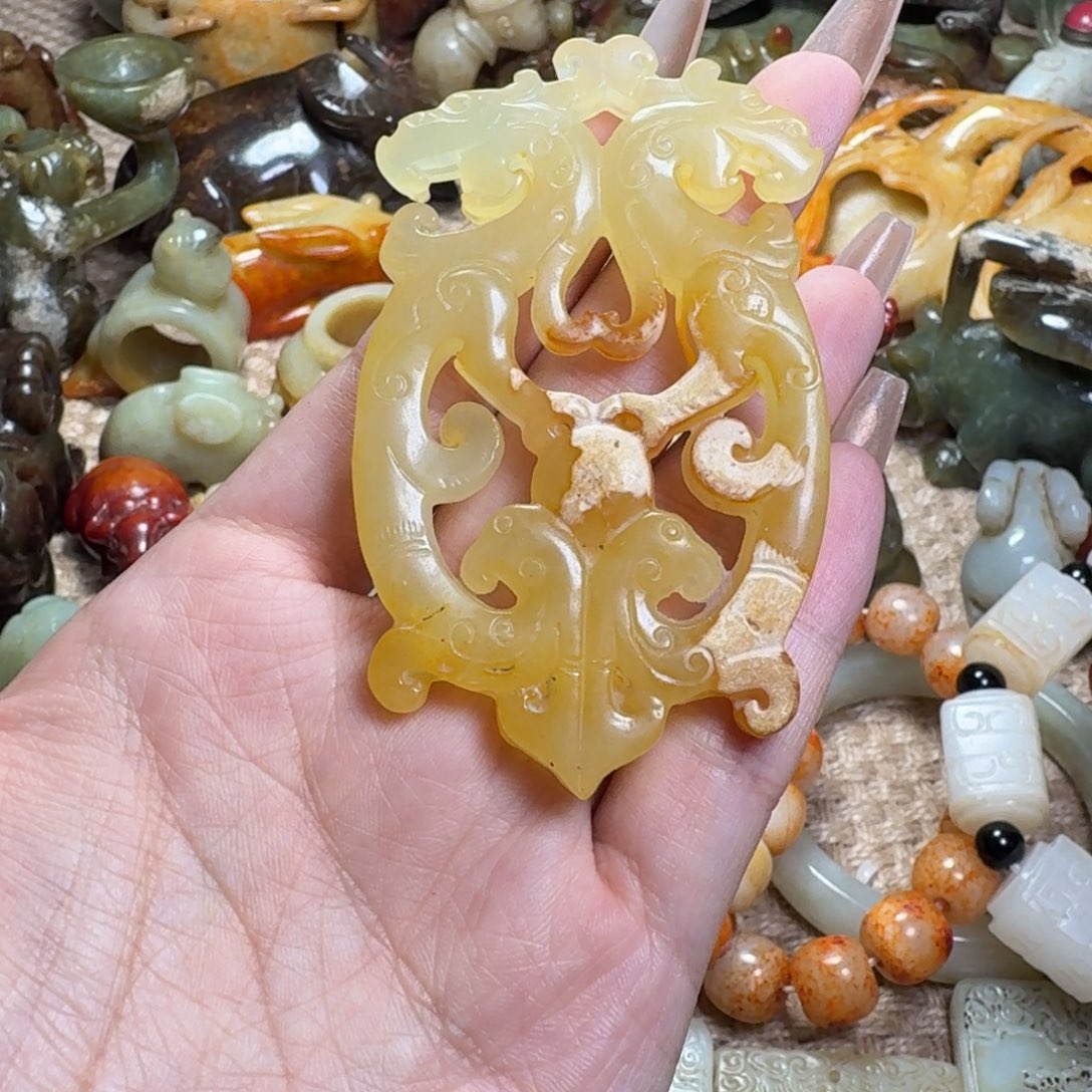 白玉菩提吊坠挂件