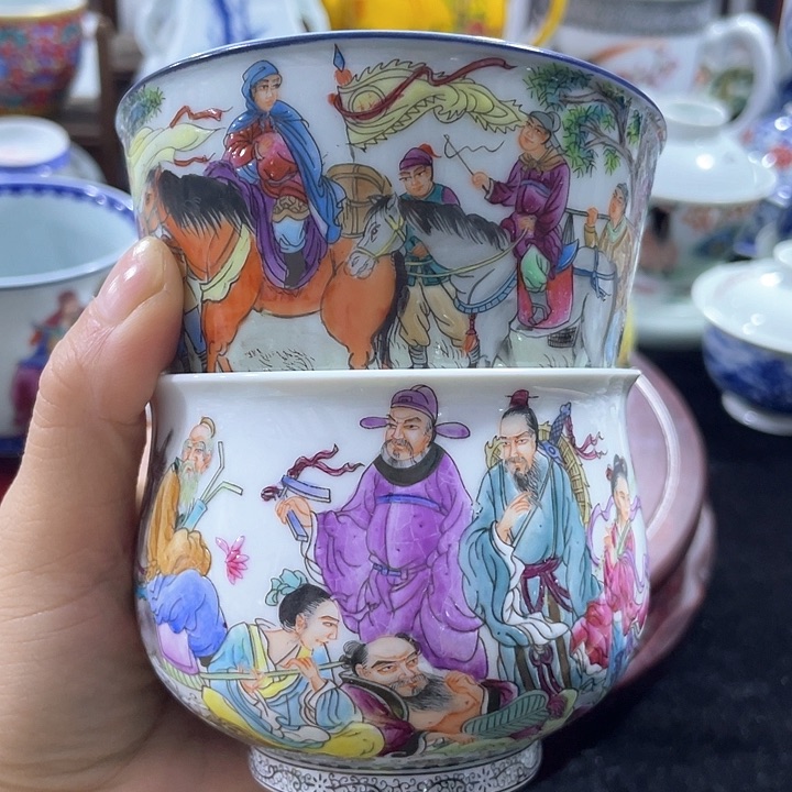 景德镇陶瓷手绘主人杯