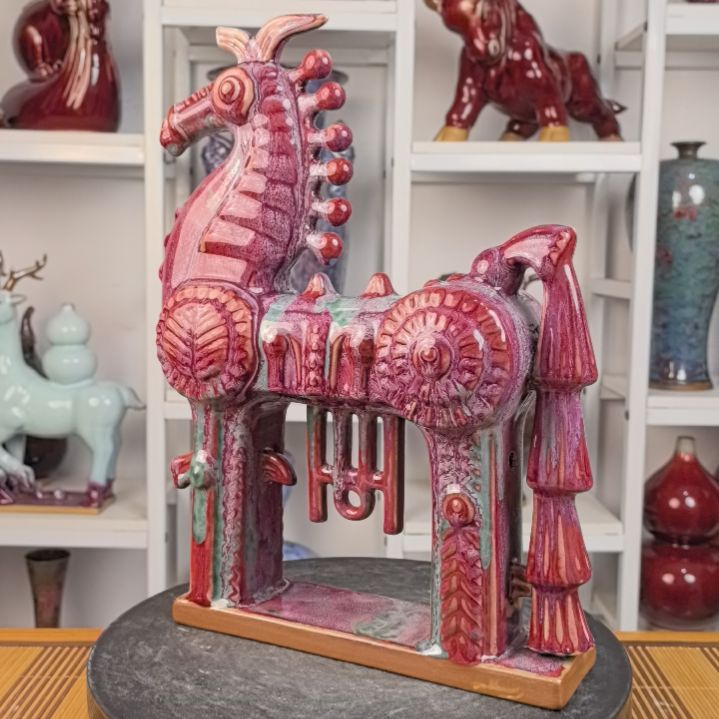 摆件钧瓷摆件神后镇钧瓷