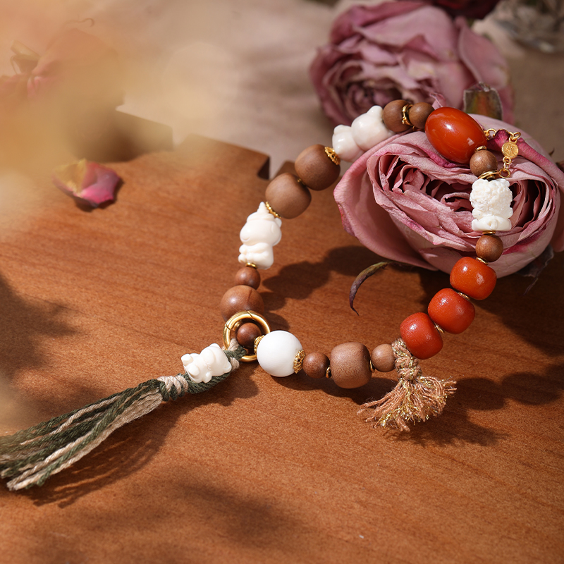 老山檀DIY单圈手串-多样性发其一