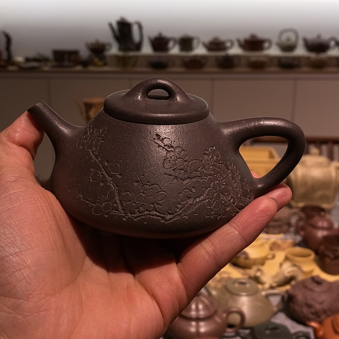 紫砂茶杯主砂壶石瓢