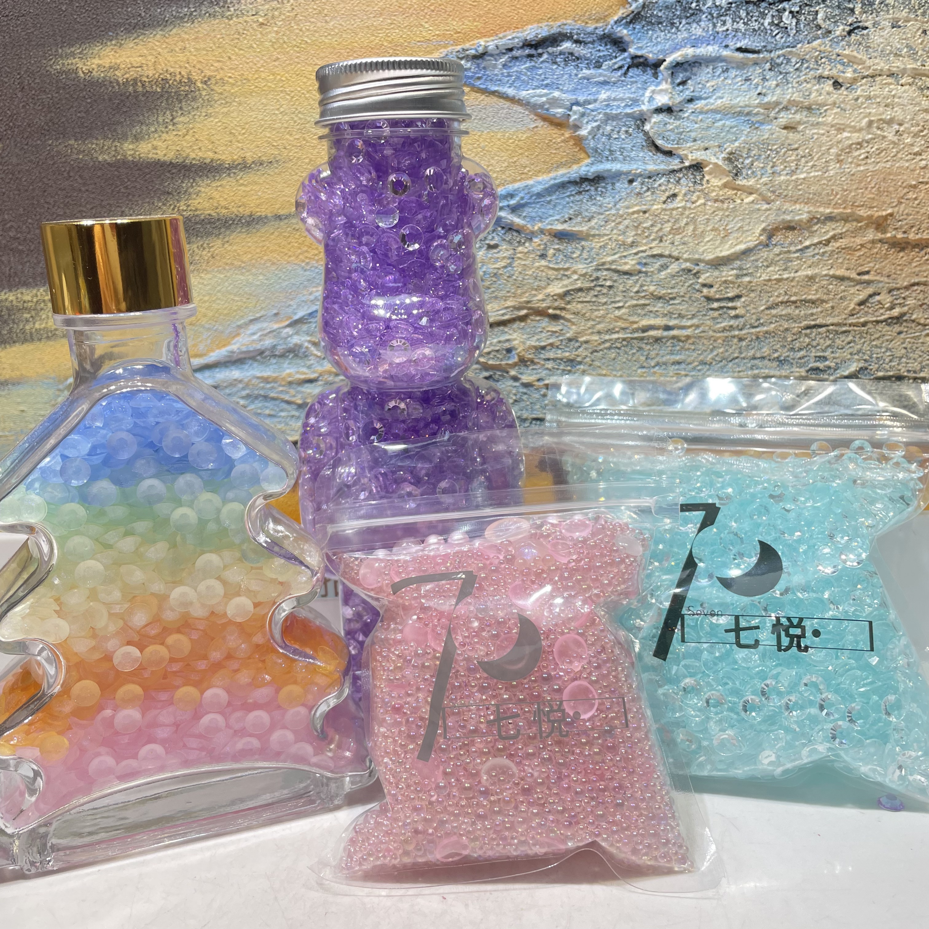 【七悦闲置子】浮力美甲配饰DIY 珠珠钻钻仙仙 现拍现装
