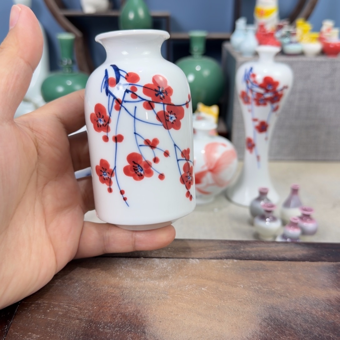 陶瓷手工小花器摆件