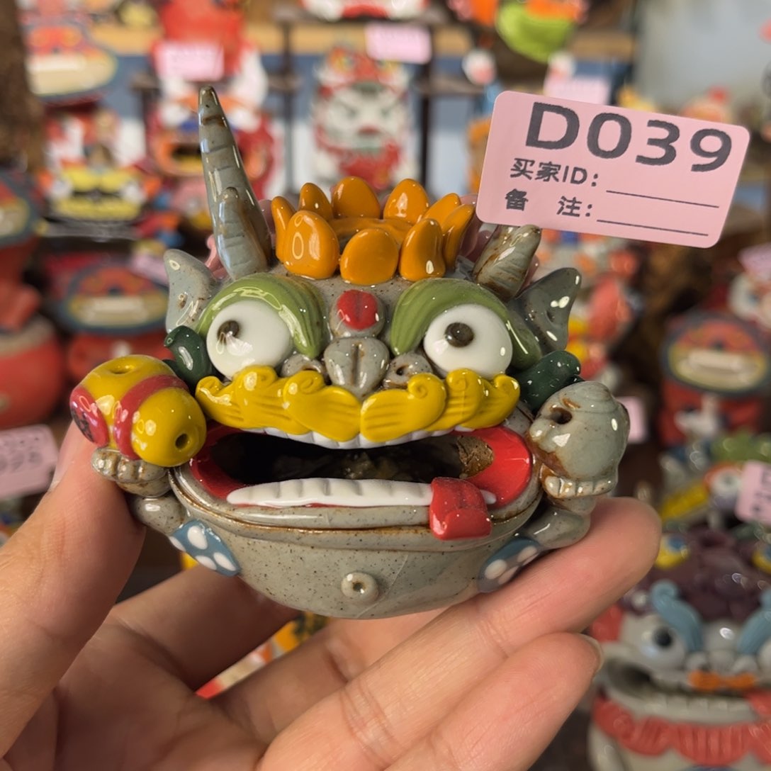 泥塑纯手工茶宠摆件