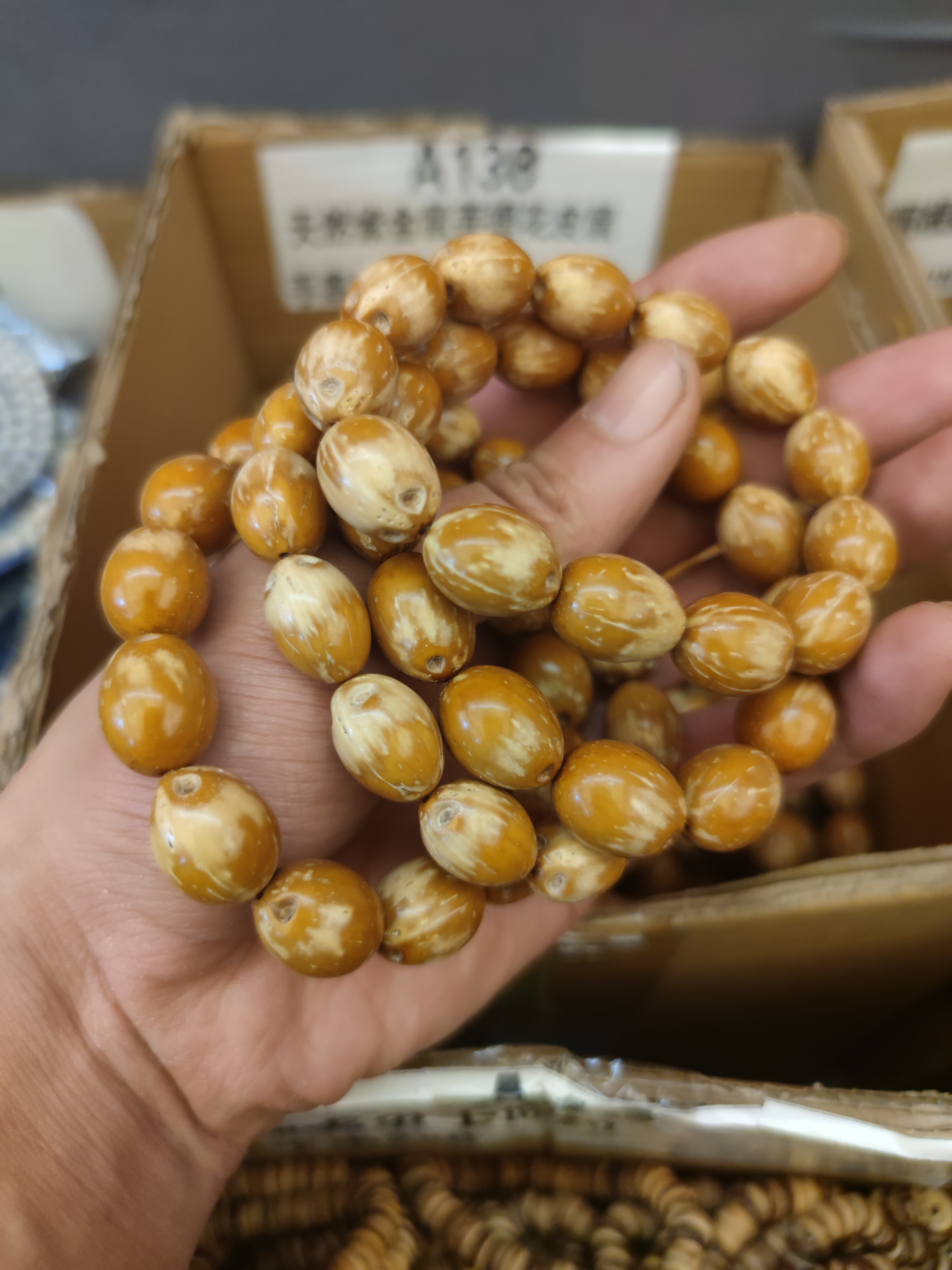 A138天然紫金鼠菩提花皮鼠手串11m