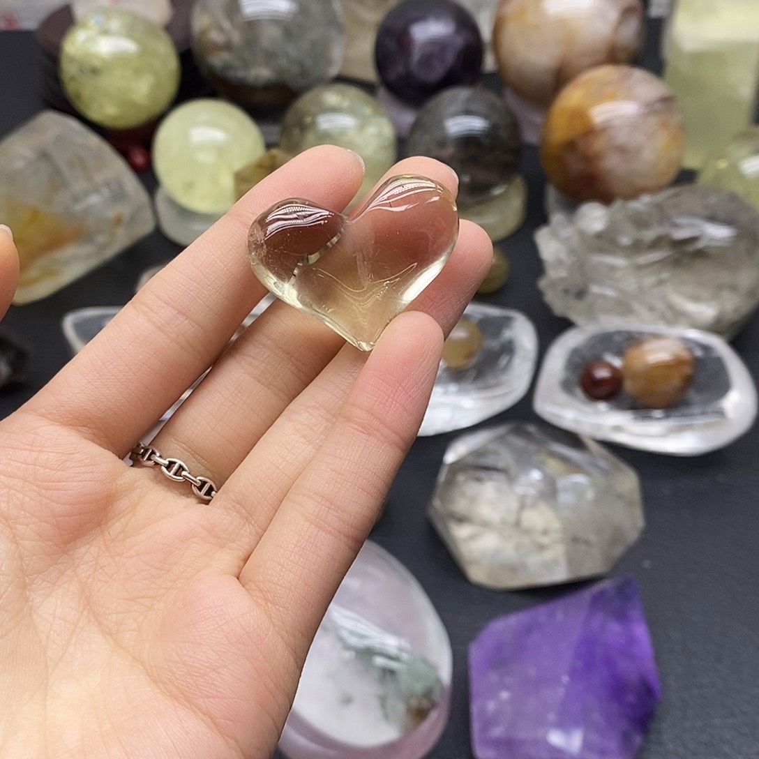 珠宝半成品水晶未镶嵌108水晶石