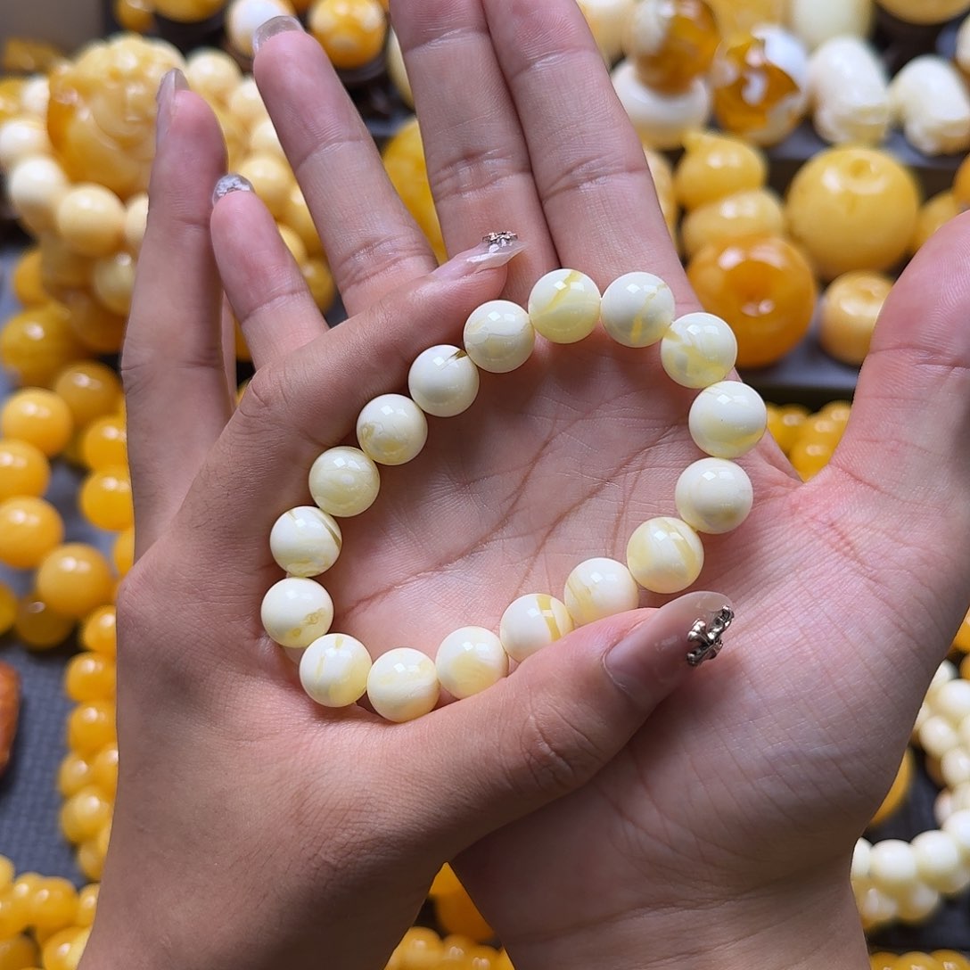 未镶嵌蜜蜡珠宝奇石同料12mm