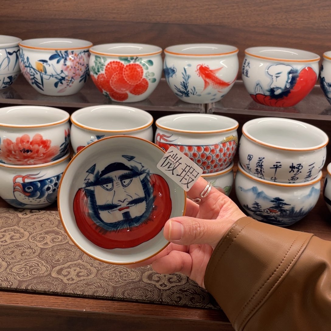 微瑕釉下彩纯手绘