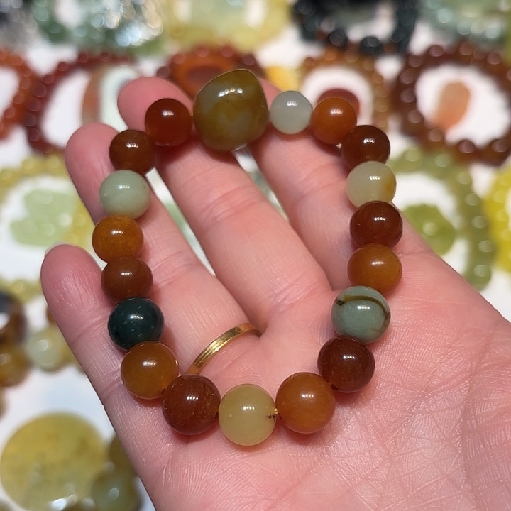 蛇纹石玉未镶嵌手串