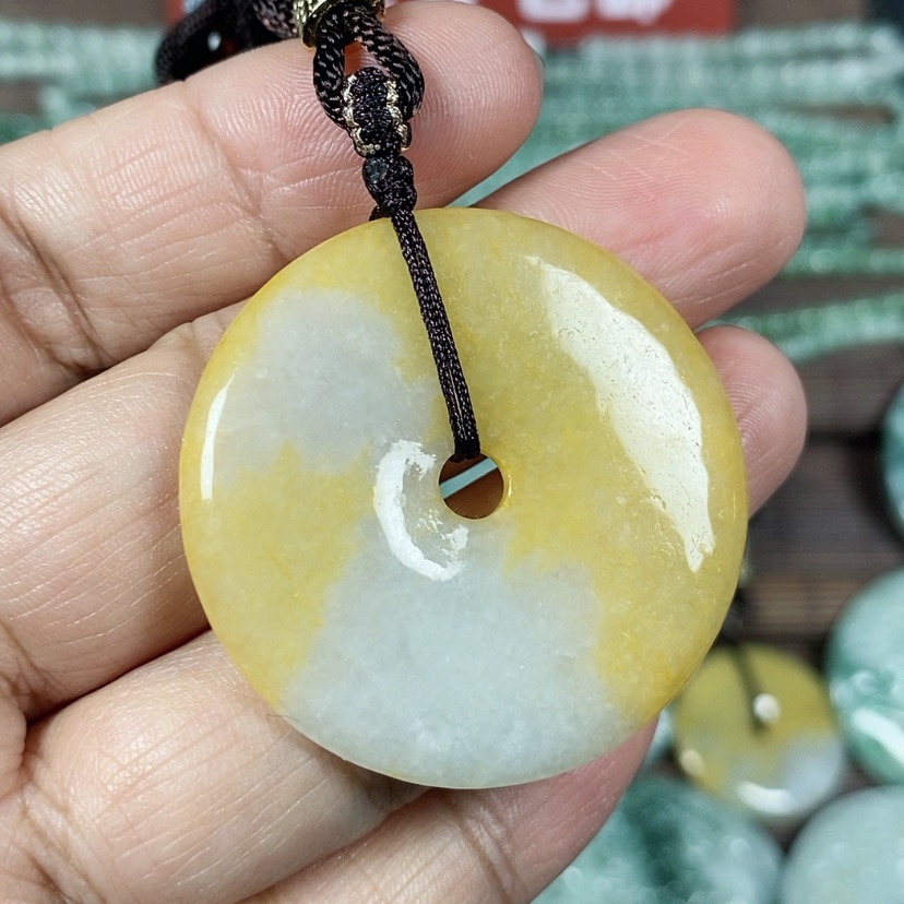 【闪购商品】翡翠颈饰未镶嵌玉吊坠翡翠玉平安扣