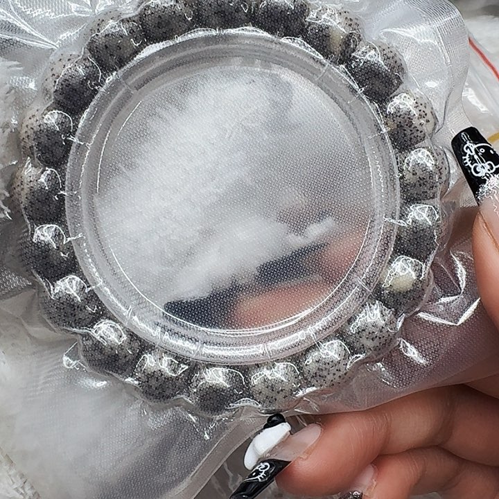 星月菩提手串370尽头黑灰星月菩提11桶单圈