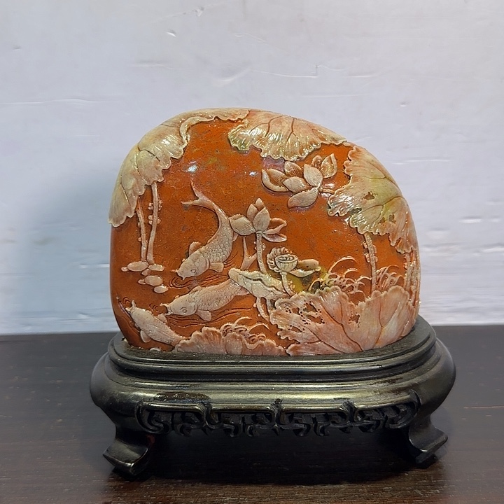 格***林寿山石昌化田黄摆件精品