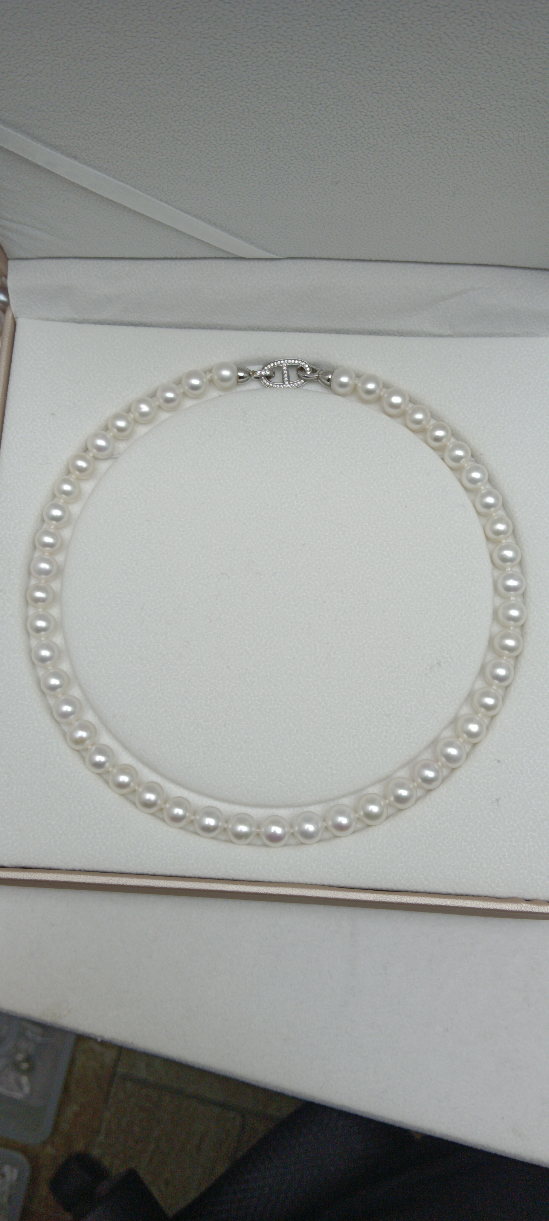 珍珠正圆无瑕极光淡水无核9-10