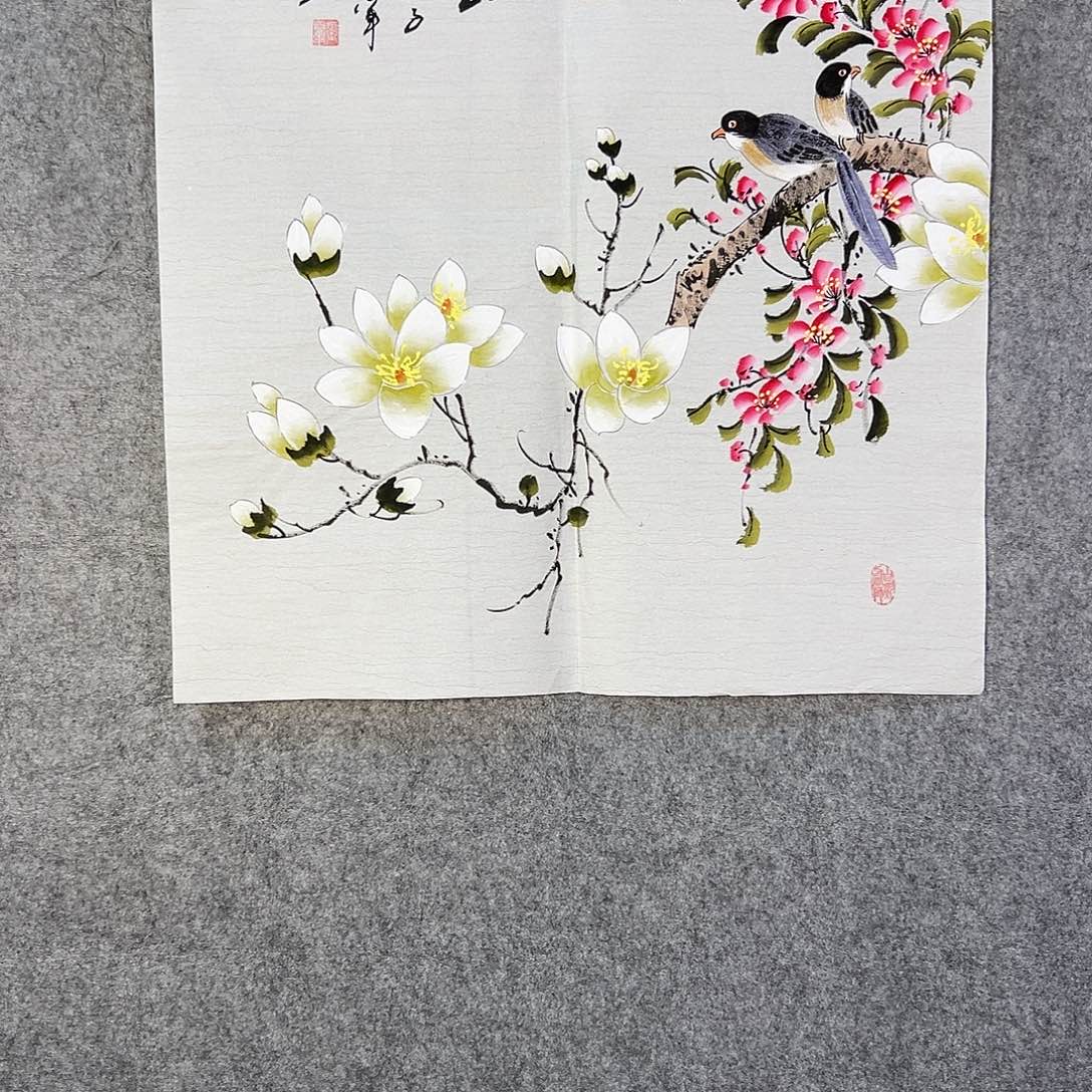 国画215 牡丹花的味道是很浓