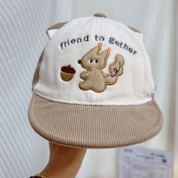 哆啦布丁62506短檐休闲圆顶休闲风卡通风帽子棒球帽遮阳帽婴儿帽