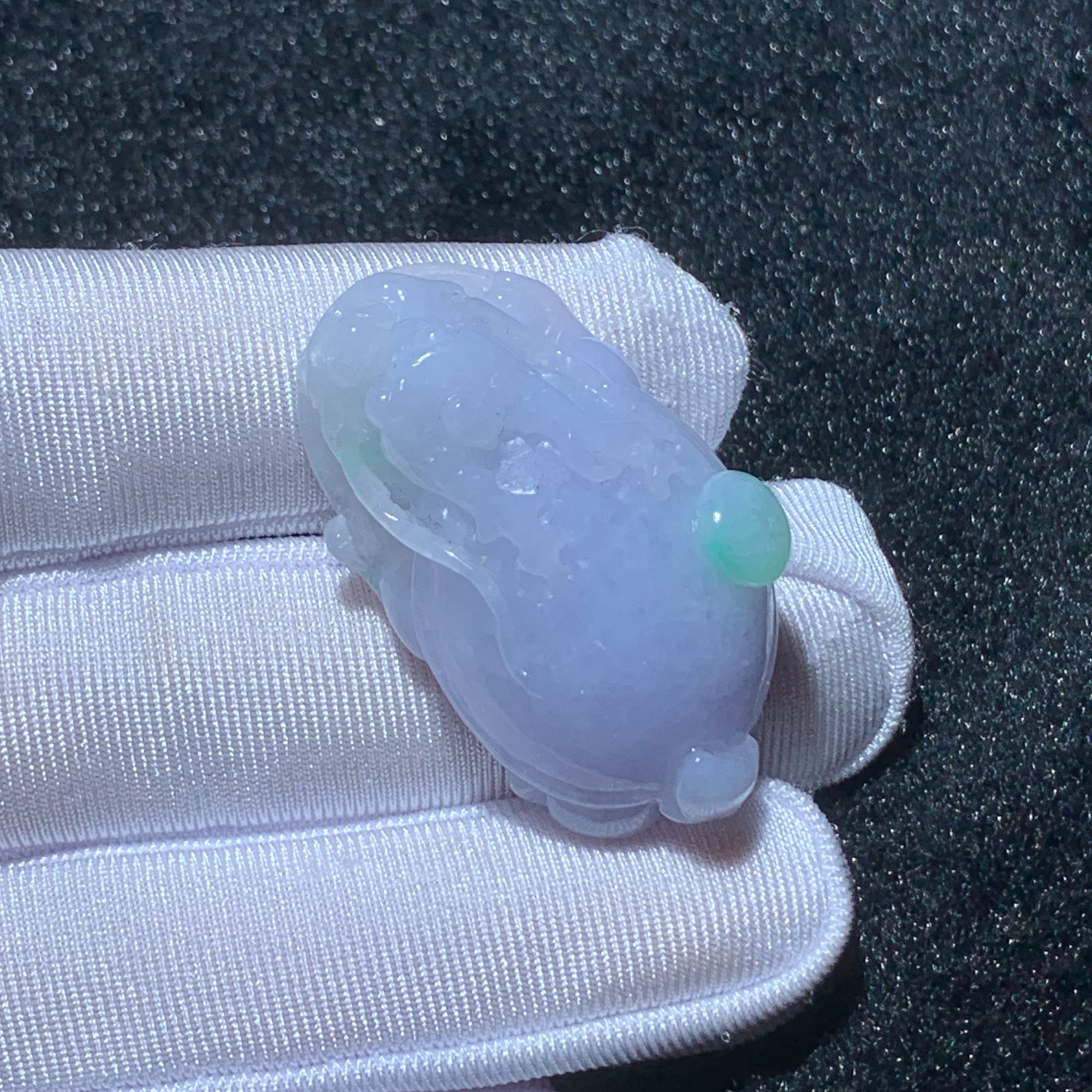 ZY-0421-1-08  天然缅甸翡翠A货  龙貔貅吊坠