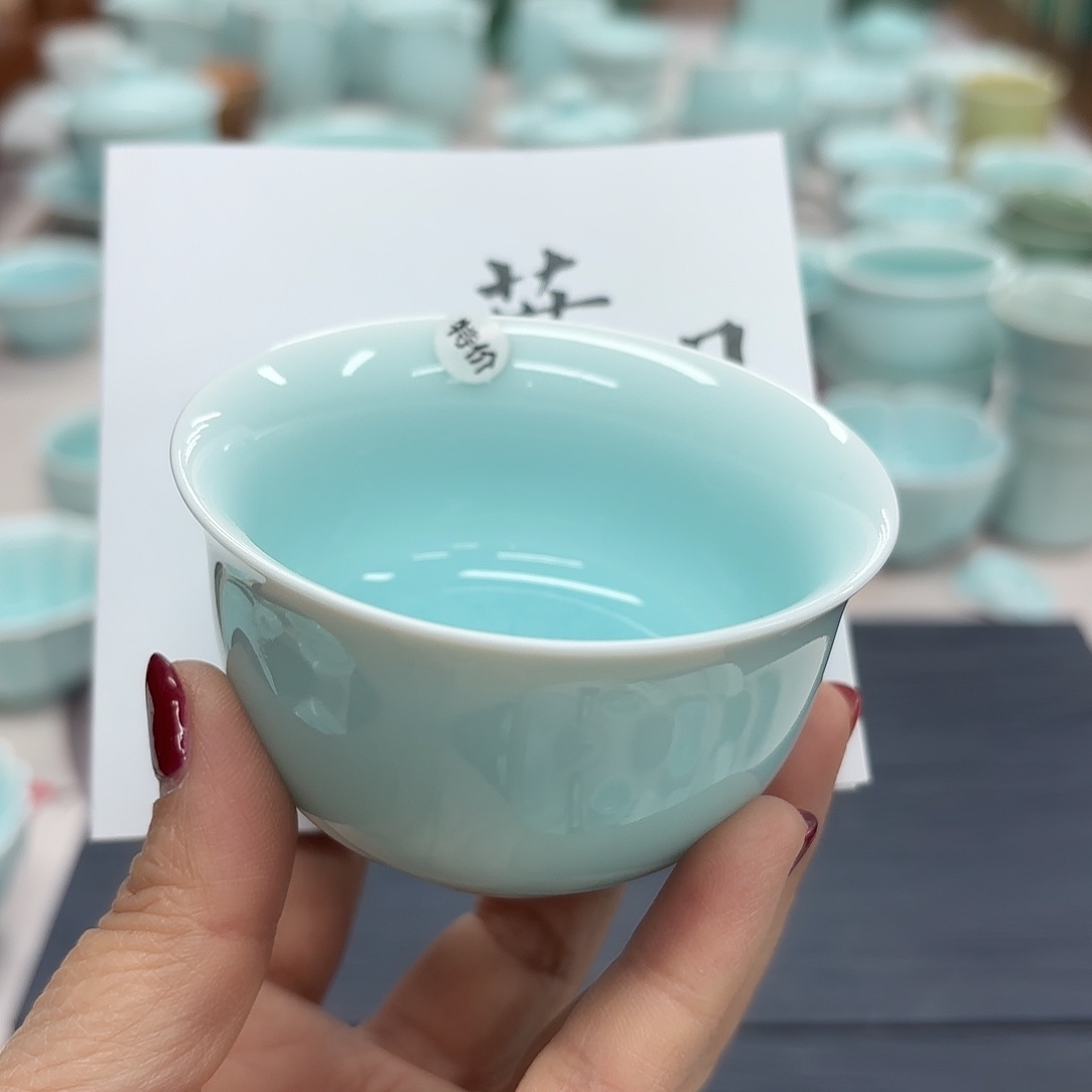 龙泉云间青瓷小米茶器