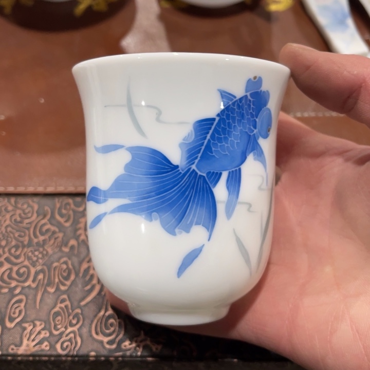 瓷醴陵高温瓷120毫升手绘