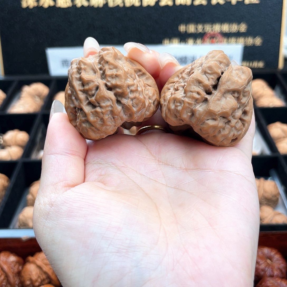 把件文玩核桃40延庆蛤蟆头双开背暴力肌肉蛙4001